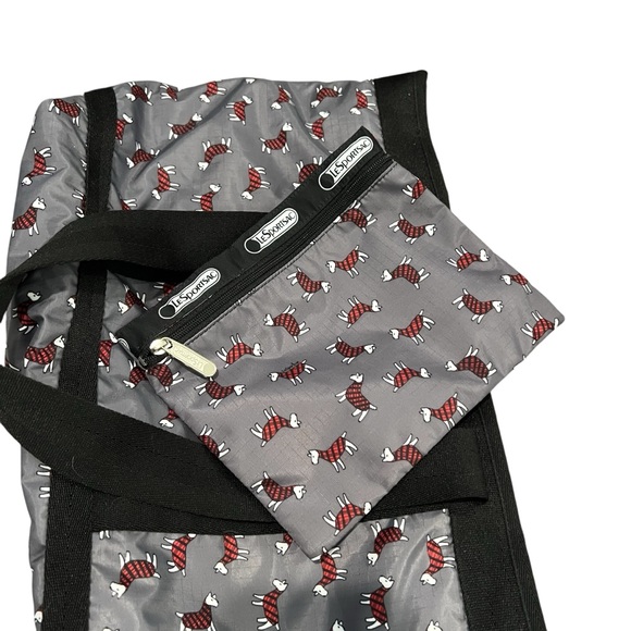 LeSportsac Gray and Black Tote Bag - Picture 3 of 3